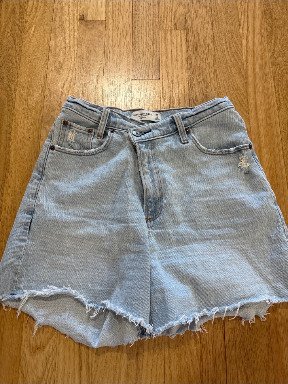 Abercrombie & Fitch Curve Love The Dad Short High Rise Sz 0/25